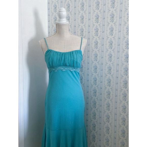 Vintage blue Sparkly Taboo Dress - Picture 1 of 6
